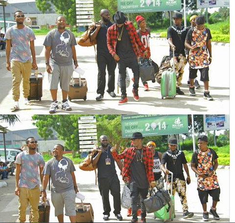 This Is How Diamond And His Wasafi Crew Touched Down In Mombasa (Photos)