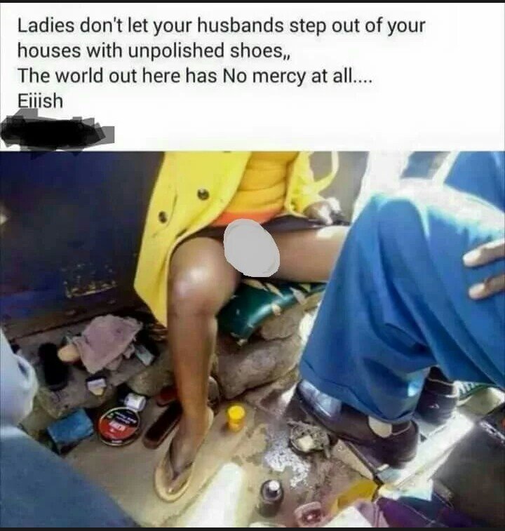 The female shoe shiner giving Nairobi women a scare