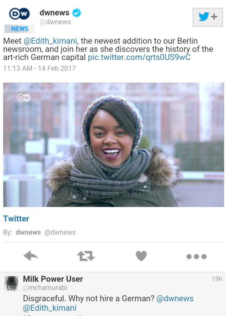 Edith Kimani unveiled by DW