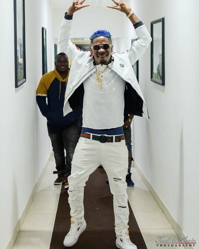 Shatta Wale In A New Hair Colour