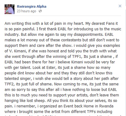ALPHAS RANT