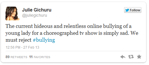 Julie tweet