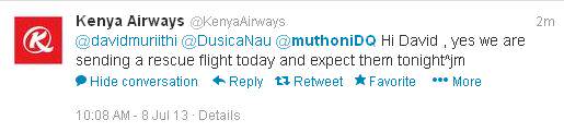 KQ tweet