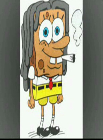 Sponge Bob getting high