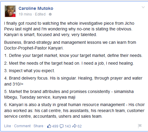 caroline on kanyari