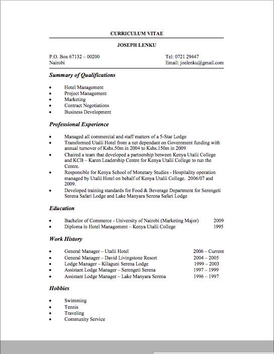 ole lenkus cv