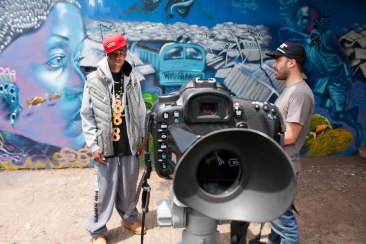 Octopizzo at the set of the video shoot for 'TOBOA'