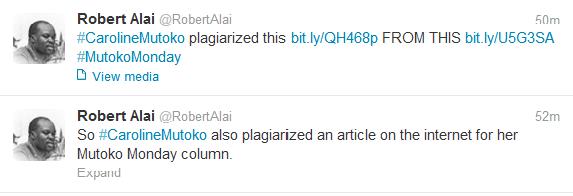 robert alai discovers plagiarism