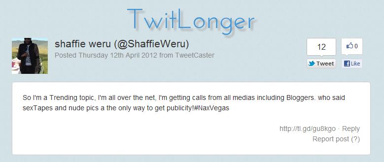 shaffie tweet