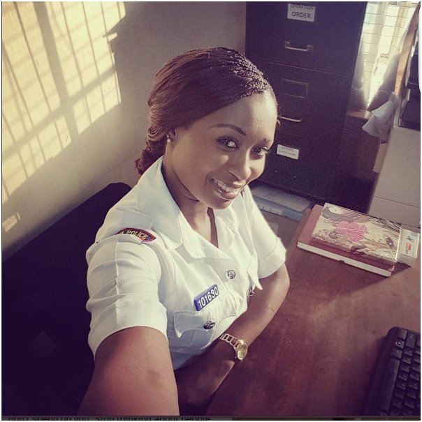 Sassy Kenyan police officer giving many sleepless nights after she was featured as a video vixen in new song, checkout her thick curves
