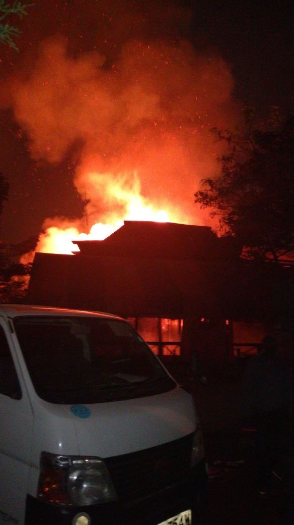 45-year-old man dies after Governor Mike Sonko’s club Carussina burnt down last night (Photos)