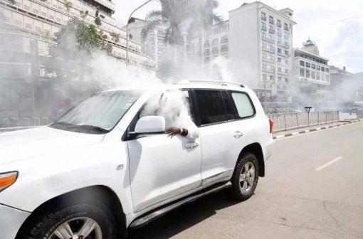 Police lobbed teargas canister into Saboti MP's SUV