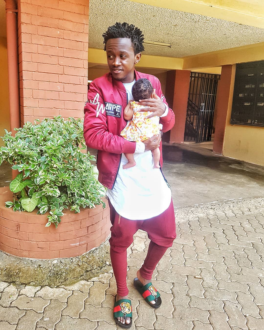 Bahati with his daughter Heaven Bahati