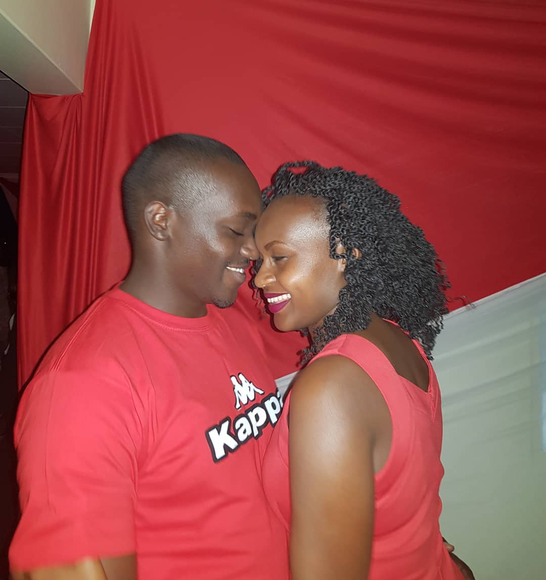 Ben Gatu with his sweetheart