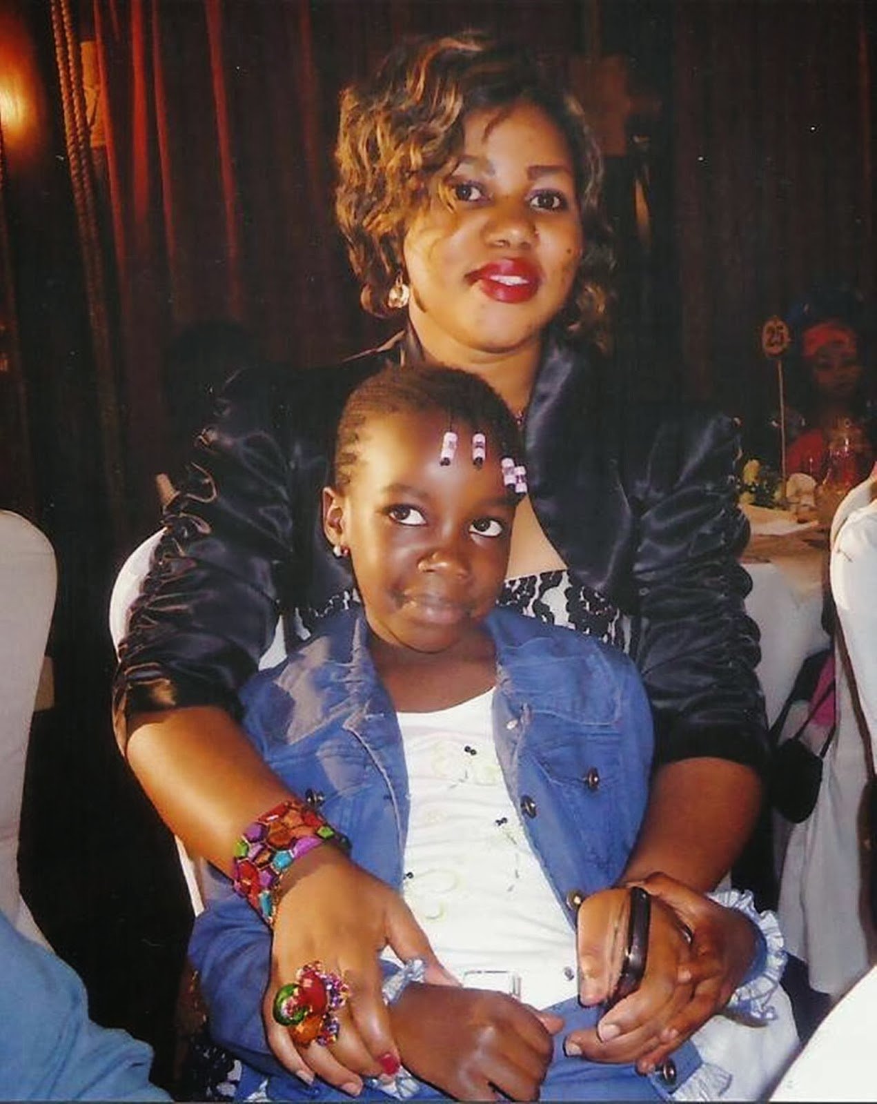 Wonder Glory with her aunt Tete Meshak