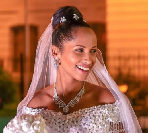 Eric Omondi’s girlfriend stunts in a beautiful white wedding dress(photos)