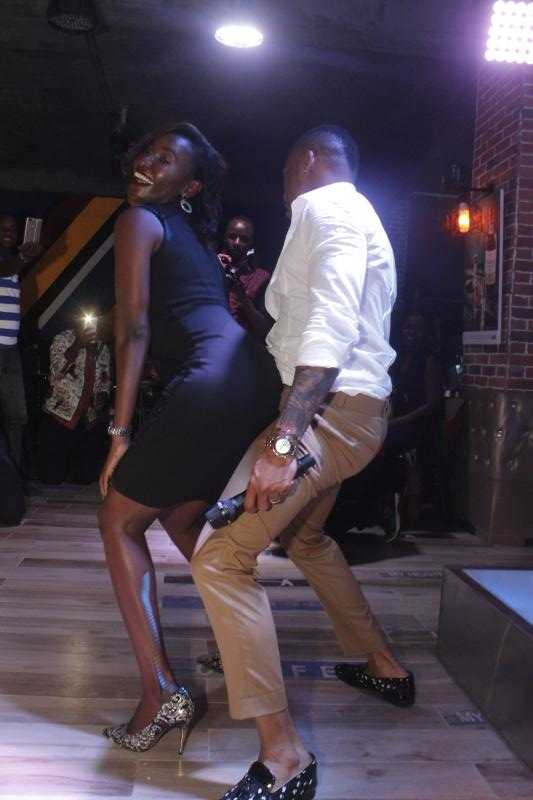 Otile Brown grinds on a lady who danced with him