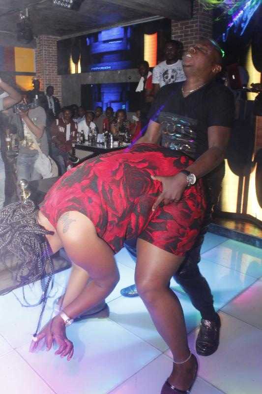 Kanda King daggers a woman he was dancing with