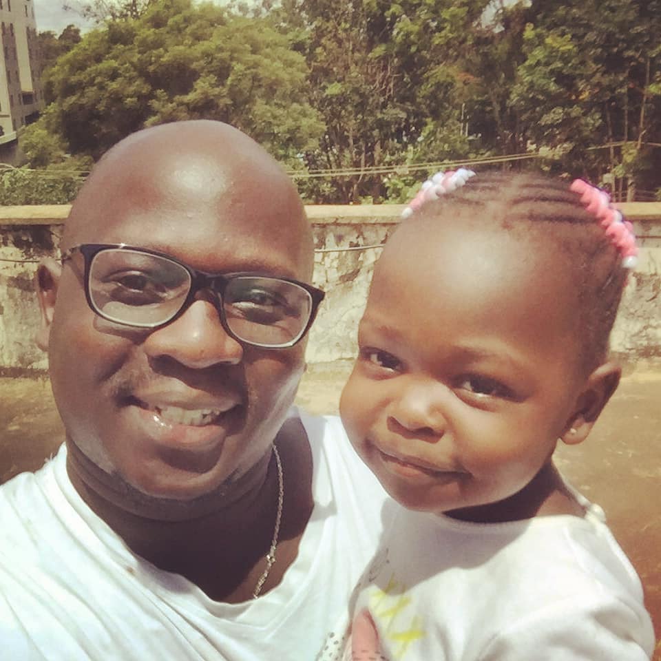 Lynda Nyangweso's husband Lance Osiro and daughter Megan Brooklyn Hawi Osiro