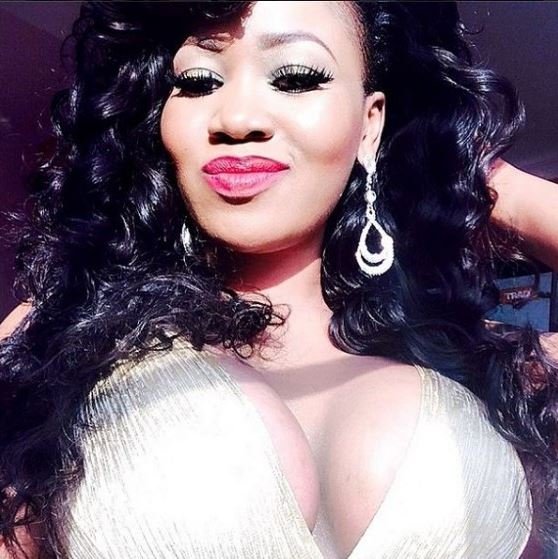 Vera Sidika shows off her breasts
