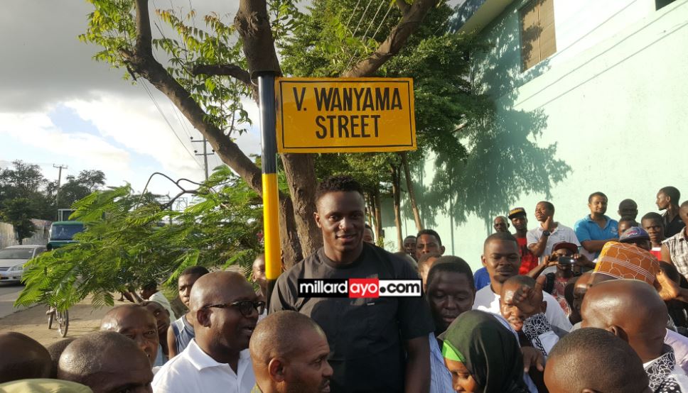Victor Wanyama in Dar when he visited Tanzania in June 2017