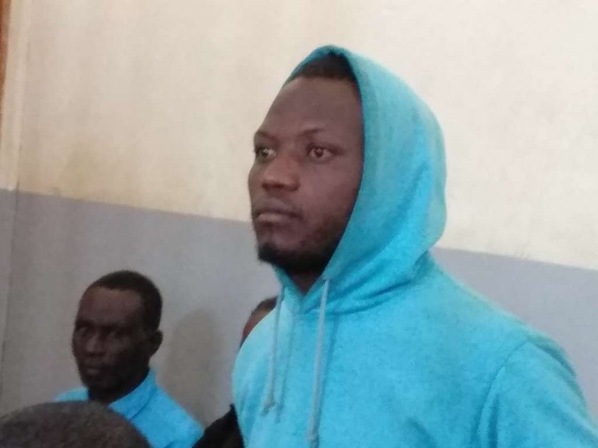 Nafatali Shamwala Lusuli when he appeared before the court in Eldoret