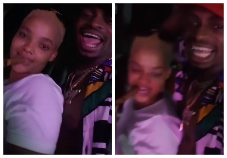 They are back together! Tunda Sebastian erotically grinds on Diamond’s crotch (Raw video)