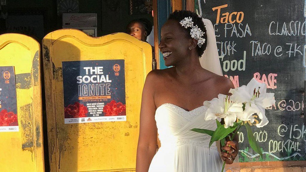 Lulu Jemimah during her mock wedding
