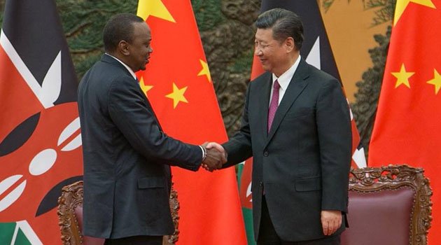 President Uhuru Kenyatta with Chinese President Xi Jinping