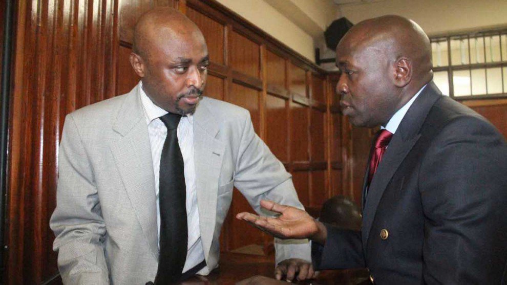 Mugo Wa Wairimu and lawyer Cliff Ombeta