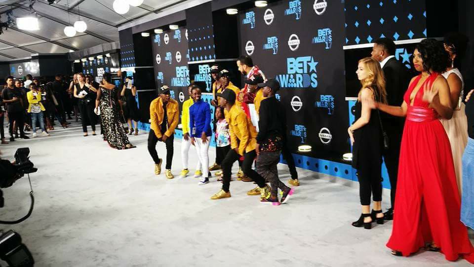 Triplets Ghetto Kids at the 2017 BET Award gala