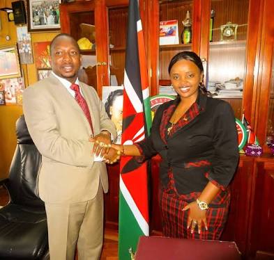 Mike Sonko and Reverend Lucy Natasha