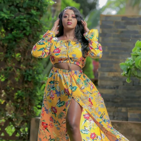 Nadia Mukami fuels pregnancy rumors after showing off round bulging belly