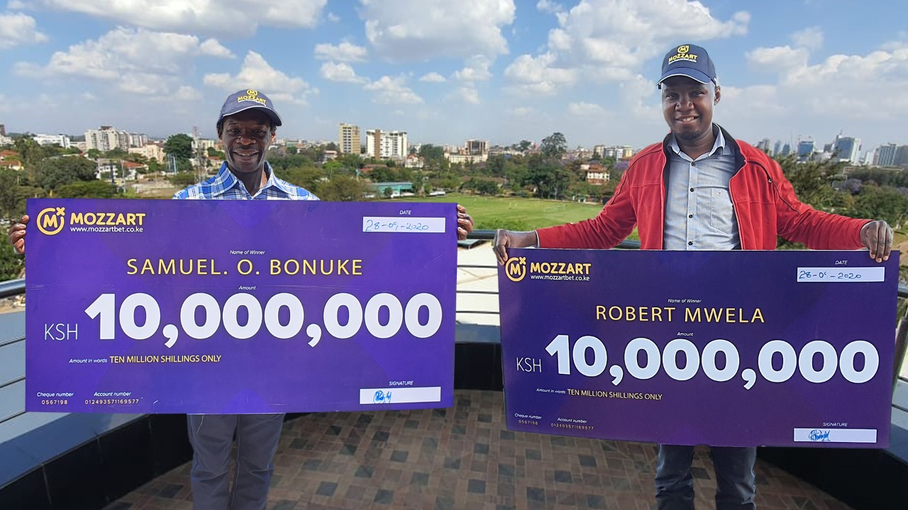 Another pair of gamers strikes it lucky with millions on Kenya’s easiest jackpot: The Mozzart Daily Jackpot!