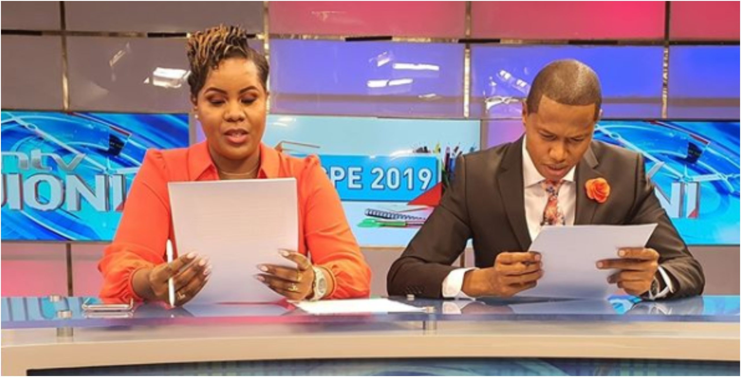 4 Kenyan journalists caught on camera wearing shorts or sweat pants during live broadcast