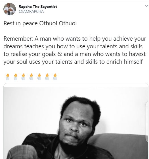 Rapcha The Sayantist speaks on Churchill and Othuol