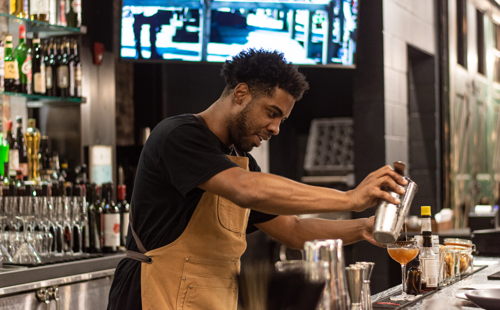 The bartender who has saved many marriages