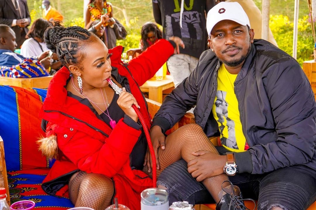 Amber Ray leaves nothing to imagination in skimpy outfit while partying with hubby (Photos)