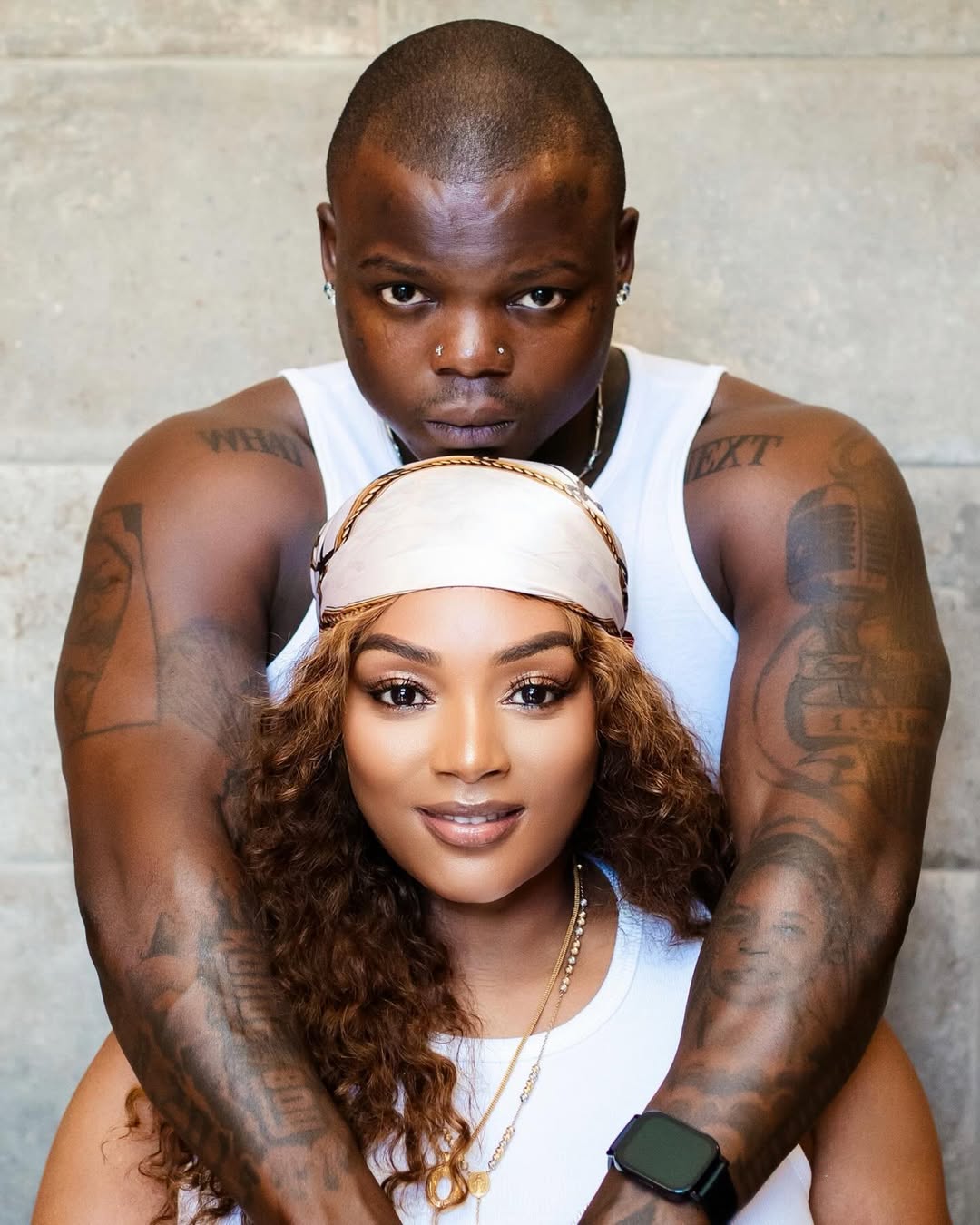 Harmonize and Kajalah all loved up as she throws surprise birthday party for him
