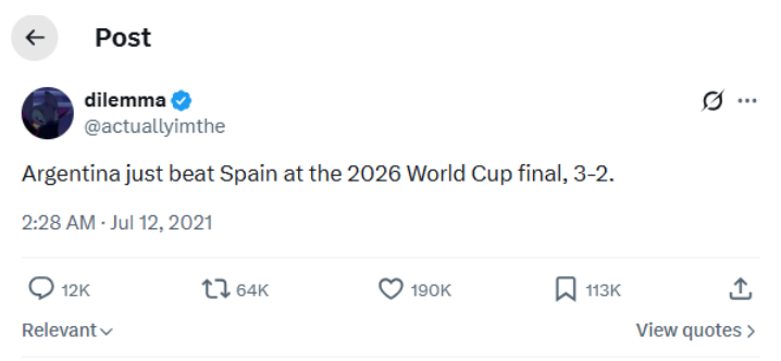 Don’t bother, World Cup final scores already predicted – 5 years ago