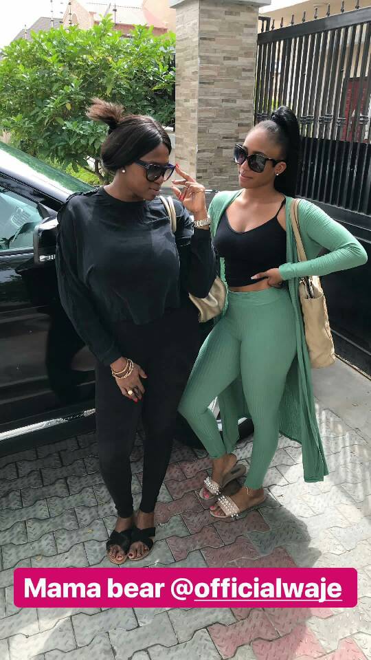 See this cute photo of singer Waje and her daughter, Emerald.