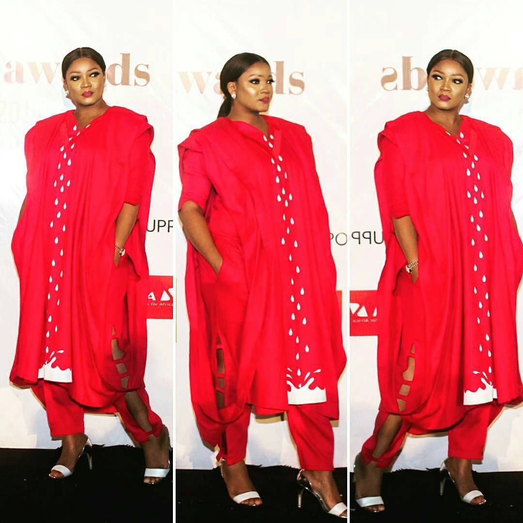 Omotola Jalade Ekehinde dazzles in Agbada to Future Awards