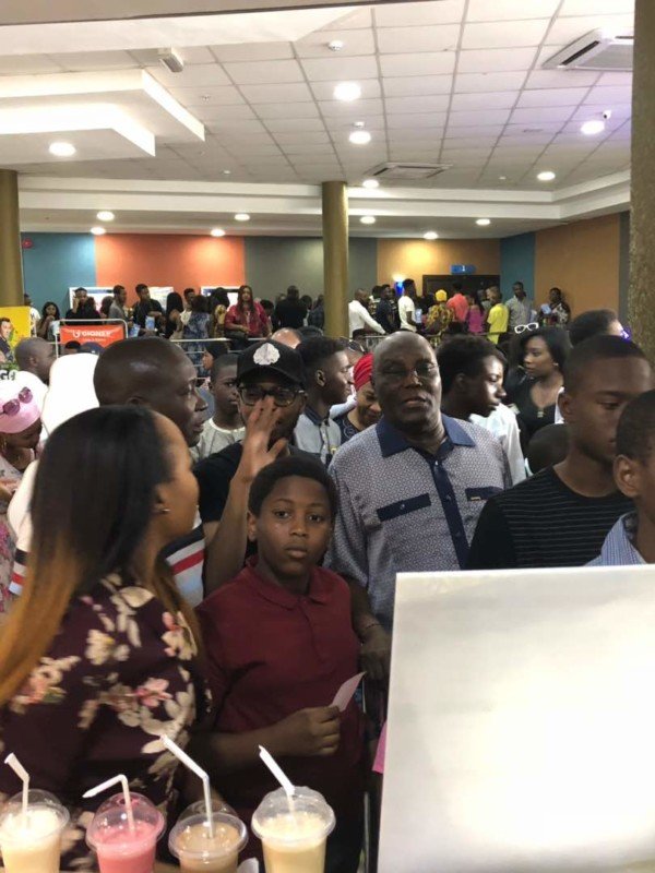 Atiku Abubakar Buys Tickets for All Present at the Cinema to See Black Panther