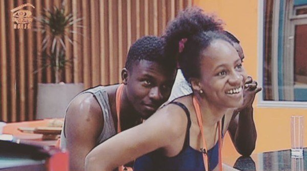 Evicted BBNaija Housemates, Anto and Lolu, Pictured with Davido, at Beat FM