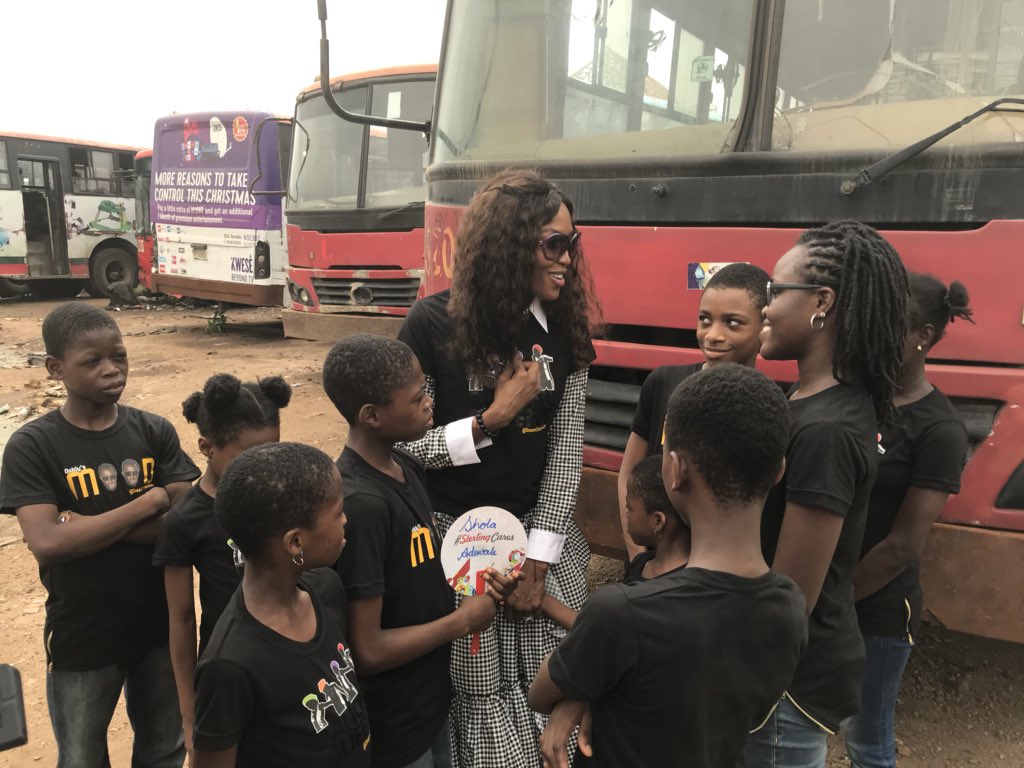 Supermodel, Naomi Campbell, Visits Ikorodu Kiddies Dance Group