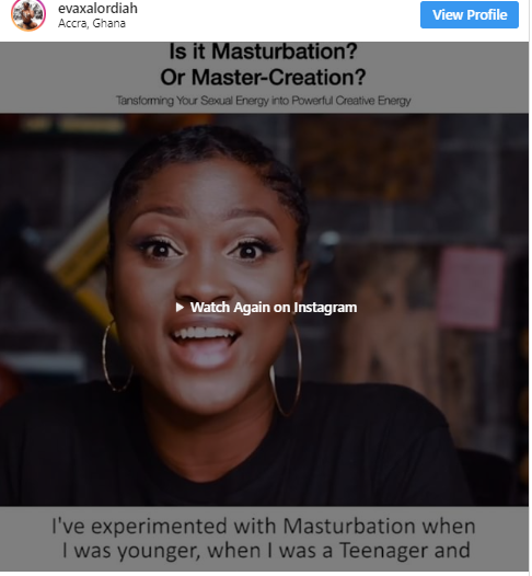Eva Alordia talks about masturbation