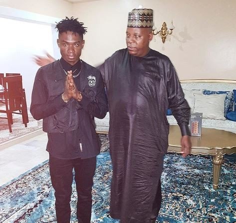 Lil Kesh and Governor Kashim Shettima of Borno State