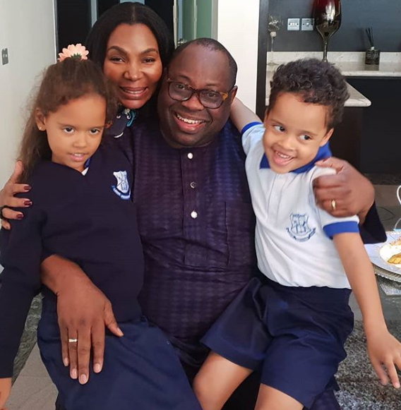 Photos of Dele Momodu, Nike Oshinowo and her cute twins