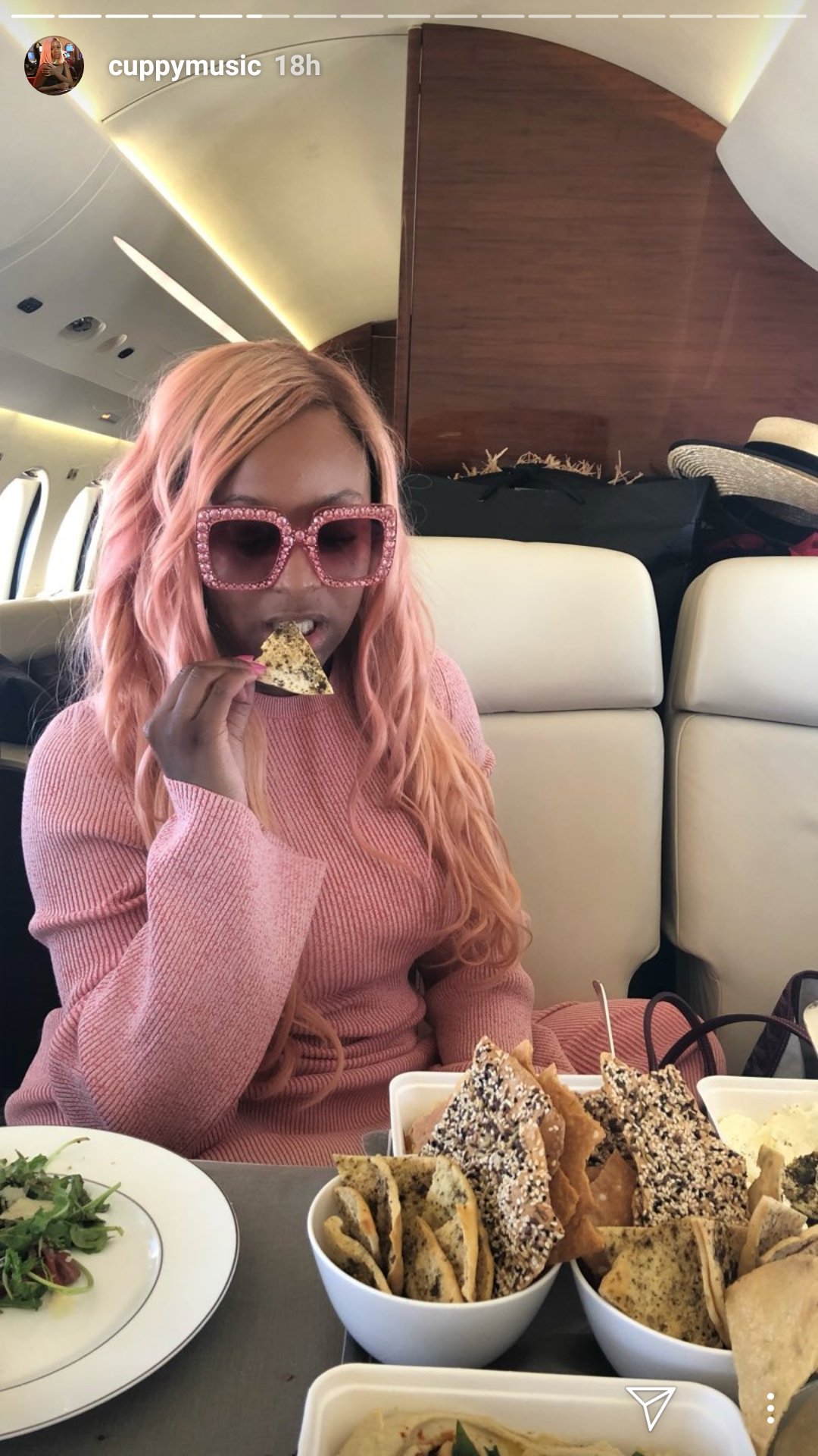 DJ Cuppy rocks Iro and Buba to visit her grandma