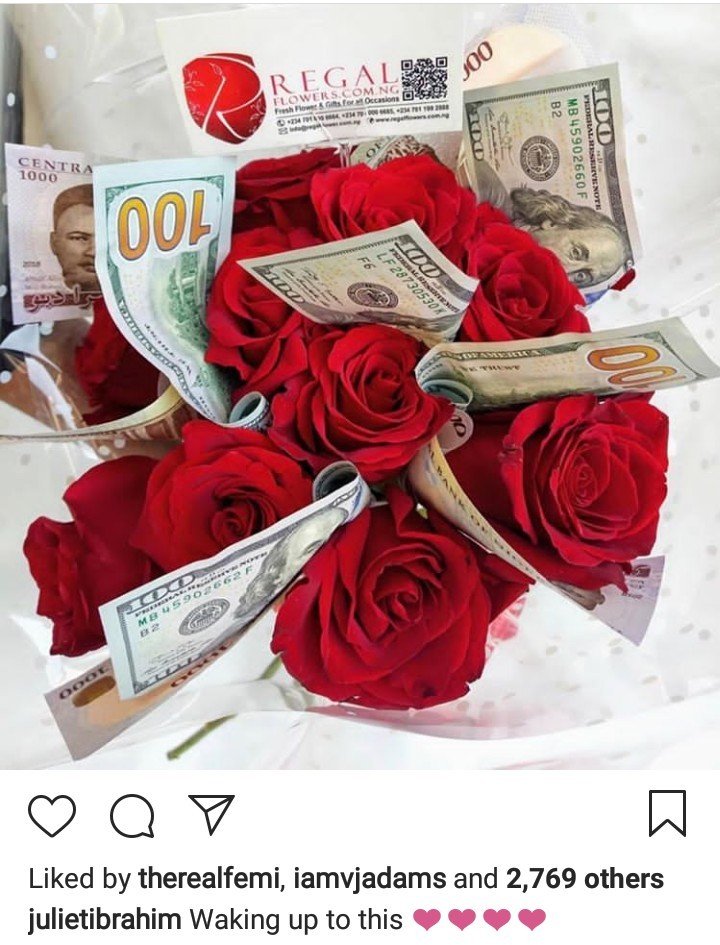 WOW!!!! See all the goodies Juliet Ibrahim woke up to